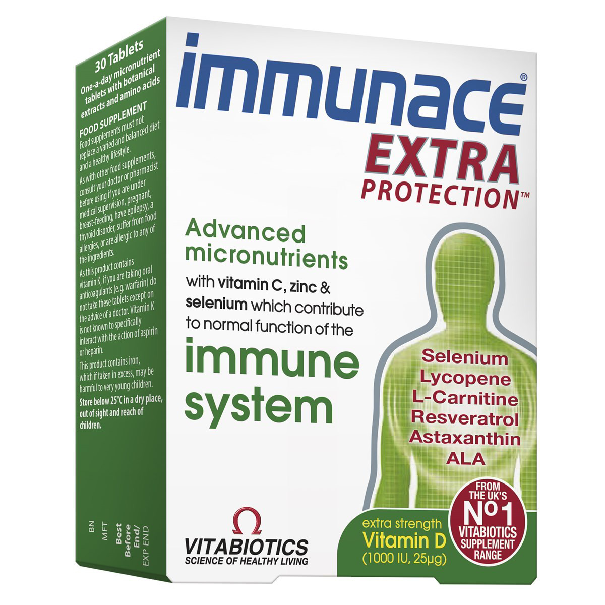 IMMUNACE EXTRA, 30 tablečių