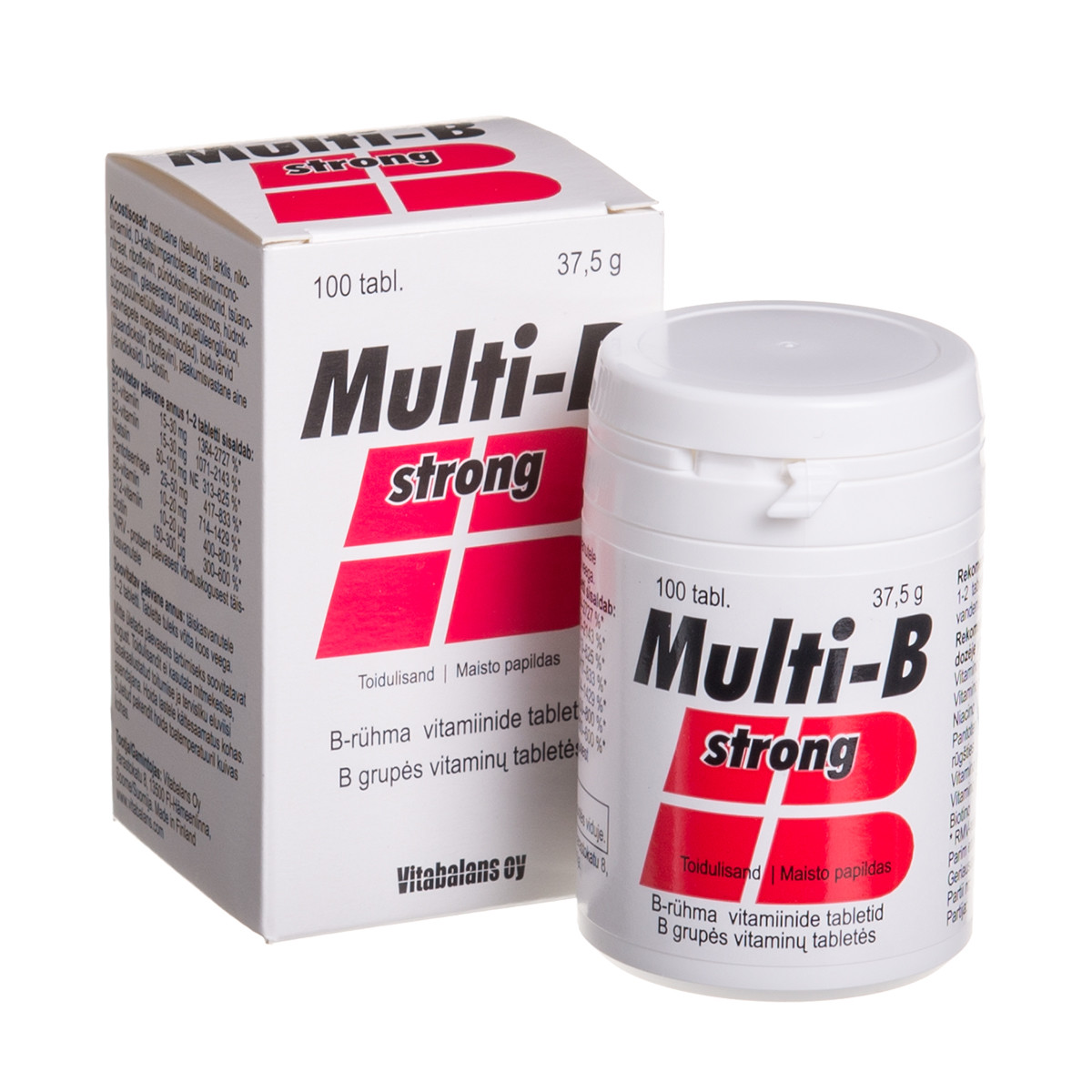 MULTI-B STRONG, 100 tablečių