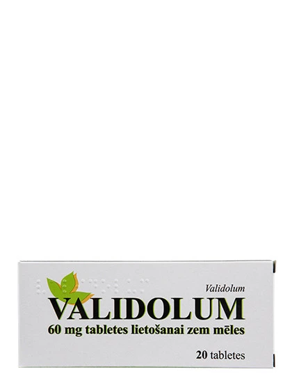 Validolum (Validols) tabletes N20