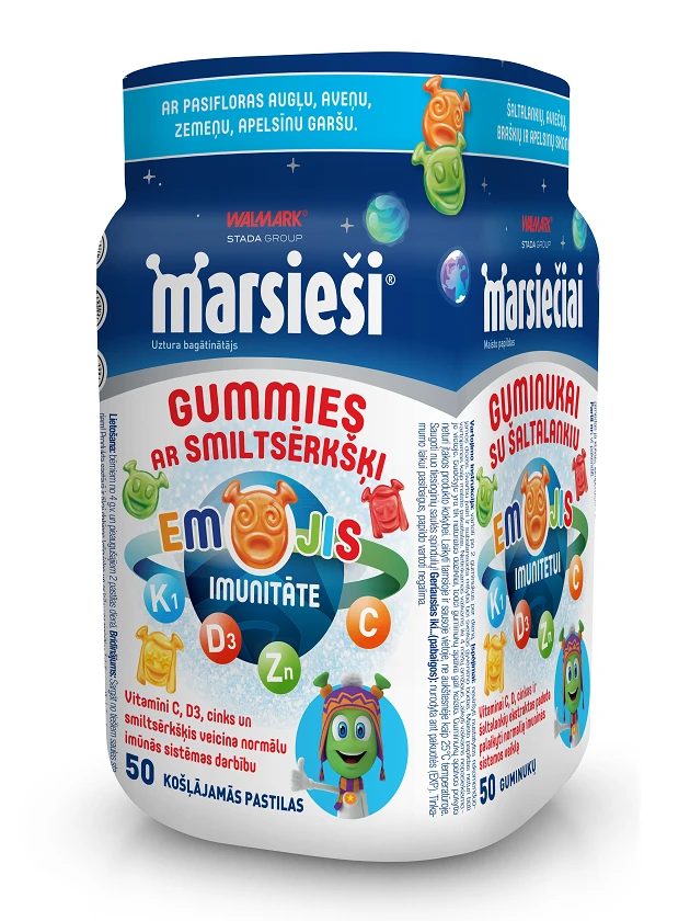 WALMARK Marsieši GUMMIES ar smiltsērkšķi pastilas N50