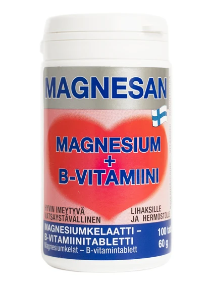 MAGNESAN Magnijs + B grupas vitamīni tabletes N100