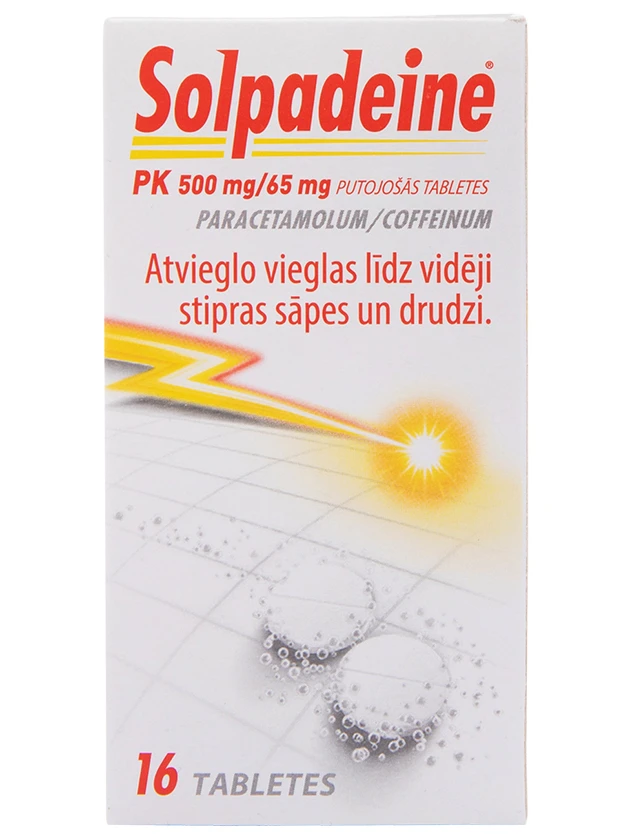 Solpadeine PK 500/65mg putojošās tabletes N16