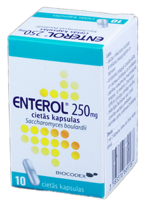 ENTEROL 250 mg cietās kapsulas, 10 gab.