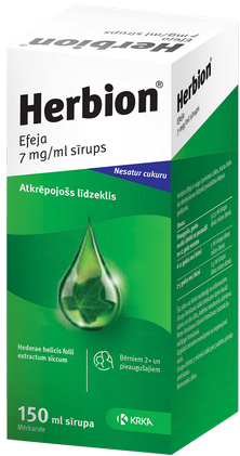 Herbion 7 mg/ml sīrups, 150 ml