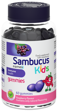 SAMBUCUS  Kids košļājamās pastilas, 60 gab.