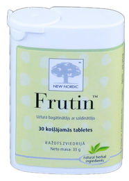 NEW NORDIC Frutin košļājamās tabletes, 30 gab.