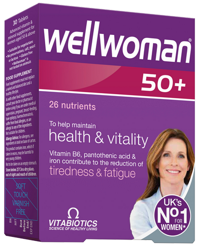 WELLWOMAN  50+ tabletes, 30 gab.