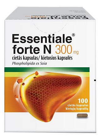 ESSENTIALE FORTE N 300 mg kapsulas, 100 gab.