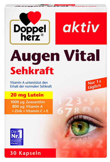 DOPPELHERZ Aktiv Augen Vital kapsulas, 30 gab.