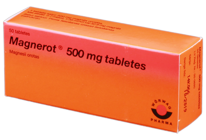 MAGNEROT 500 mg tabletes, 50 gab.