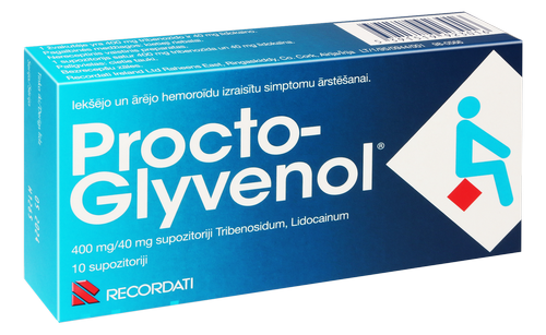 PROCTO-GLYVENOL supozitoriji, 10 gab.