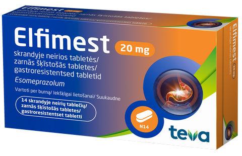 ELFIMEST 20 mg tabletes, 14 gab.