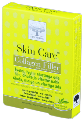 NEW NORDIC Skin Care Collagen Filler kolagēns, 60 gab.