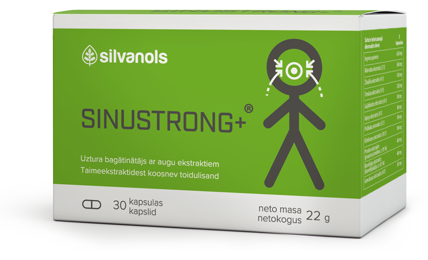 SINUSTRONG + kapsulas, 30 gab.