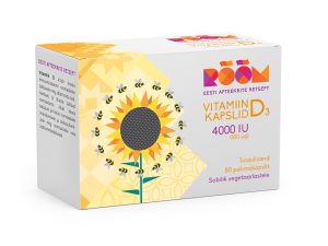 Rõõm Vitamiin D3 4000iu (100mcg) Kaps N80